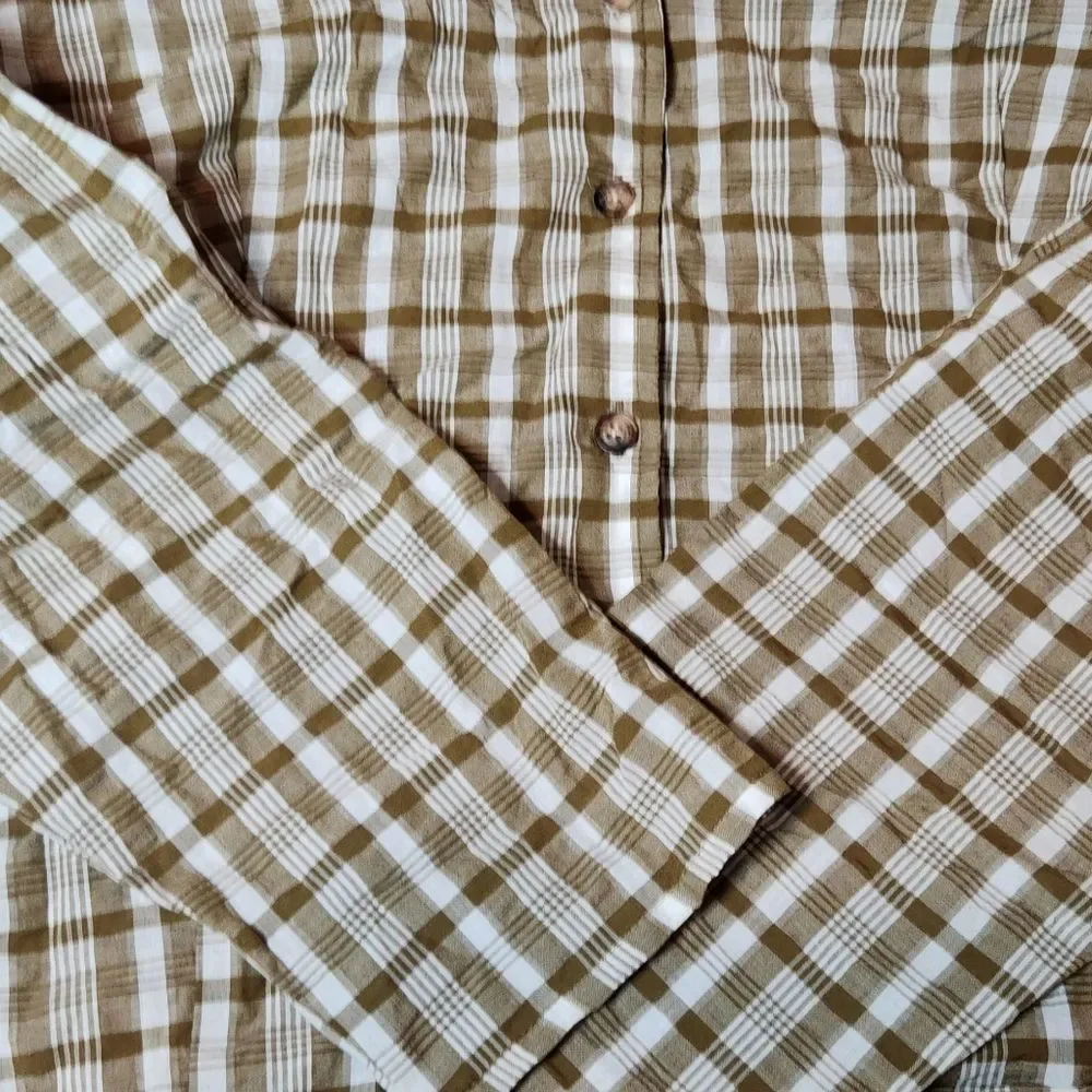 Madewell gingham blouse